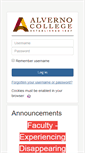 Mobile Screenshot of moodle.alverno.edu